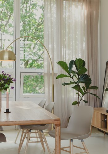 ZUIVER Fajen vase, rund - lyserd terrazzo