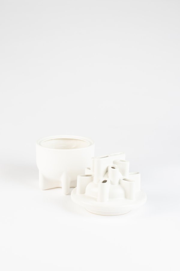 ZUIVER Bassin vase S - hvid keramik