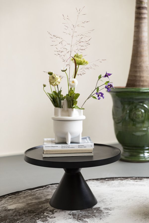 ZUIVER Bassin vase S - hvid keramik