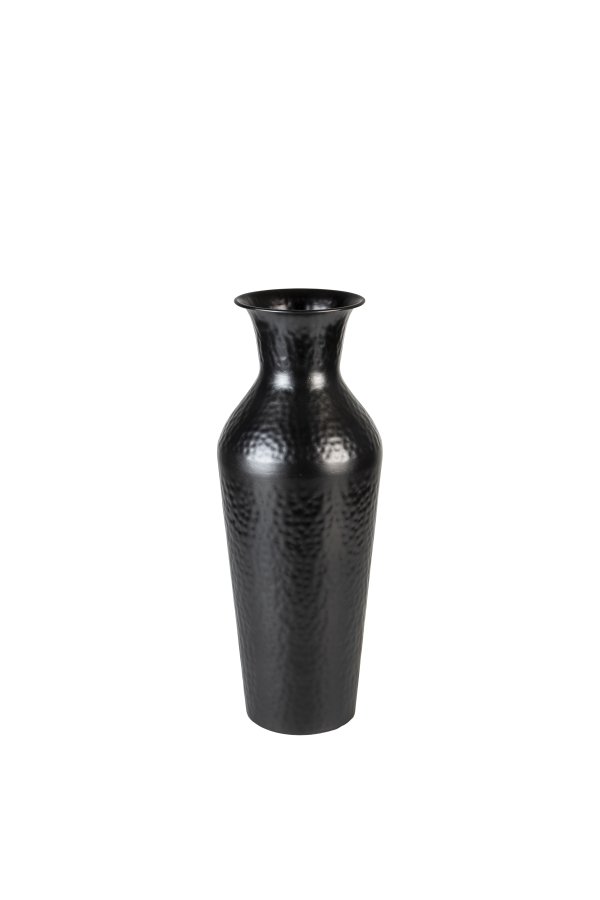 WHITE LABEL LIVING Dunja M vase, rund - antik sort stl (H:49)