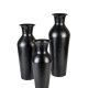 WHITE LABEL LIVING Dunja M vase, rund - antik sort stl (H:49)