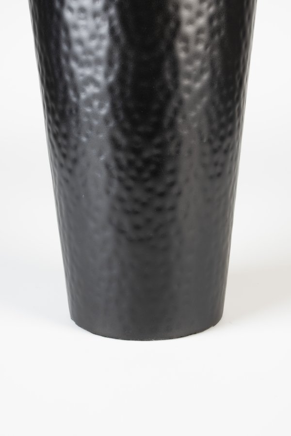 WHITE LABEL LIVING Dunja M vase, rund - antik sort stl (H:49)