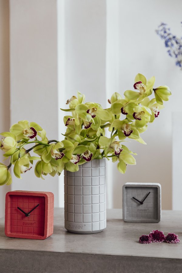 ZUIVER Fajen vase, rund - gr beton