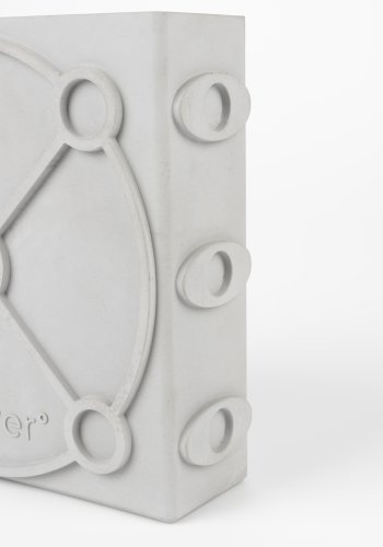 ZUIVER Graphic vase, rektangulr - gr beton