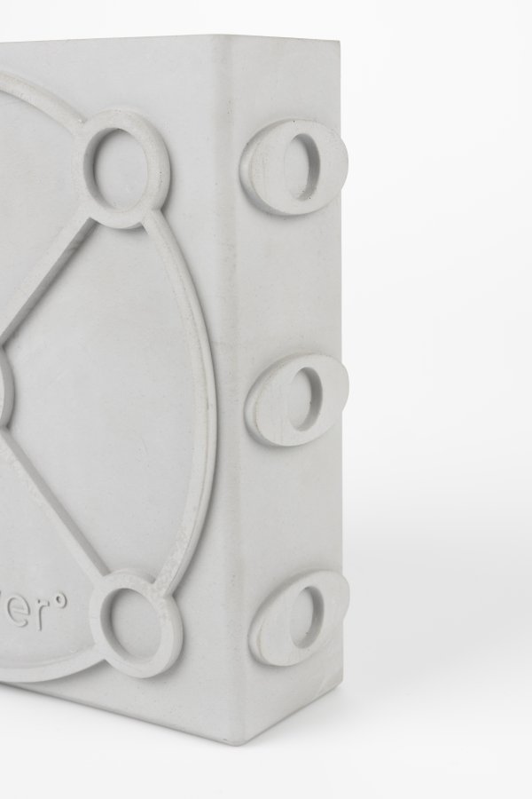 ZUIVER Graphic vase, rektangulr - gr beton