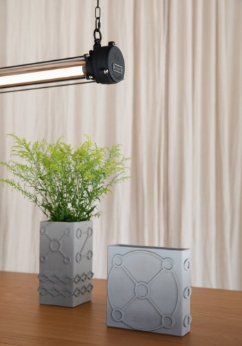 ZUIVER Graphic vase, rektangulr - gr beton