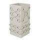 ZUIVER Graphic vase, kvadratisk - gr beton