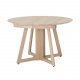 BLOOMINGVILLE rund Owen spisebord m. udtrk - natur hvidvasket egetr (118/168/218)