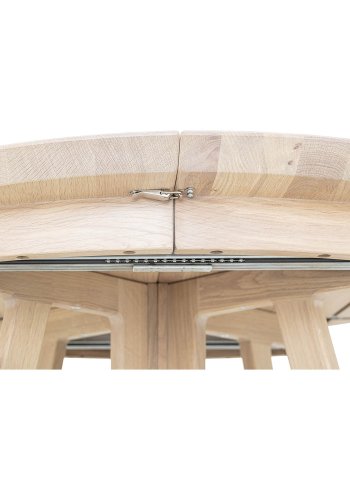 BLOOMINGVILLE rund Owen spisebord m. udtrk - natur hvidvasket egetr (118/168/218)