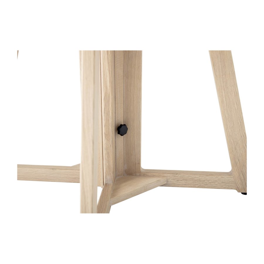 BLOOMINGVILLE rund Owen spisebord m. udtrk - natur hvidvasket egetr (118/168/218)