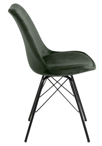 ACT NORDIC Eris spisebordsstol - grn polyester og sort metal