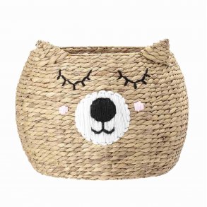 BLOOMINGVILLE MINI kurv - natur flettet vandhyacint, rund ( 50)