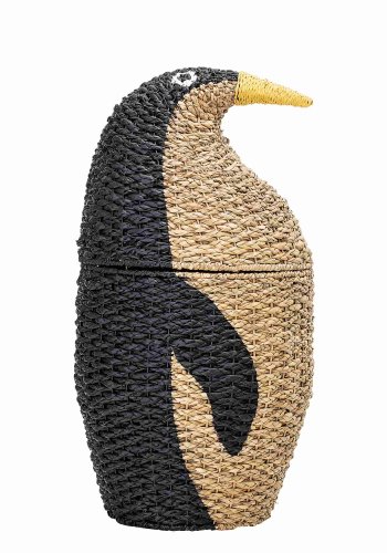 BLOOMINGVILLE MINI kurv - sort/natur Bankuan grs, m. lg (H 69)