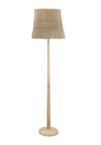 CREATIVE COLLECTION gulvlampe - natur rattan og gummitr