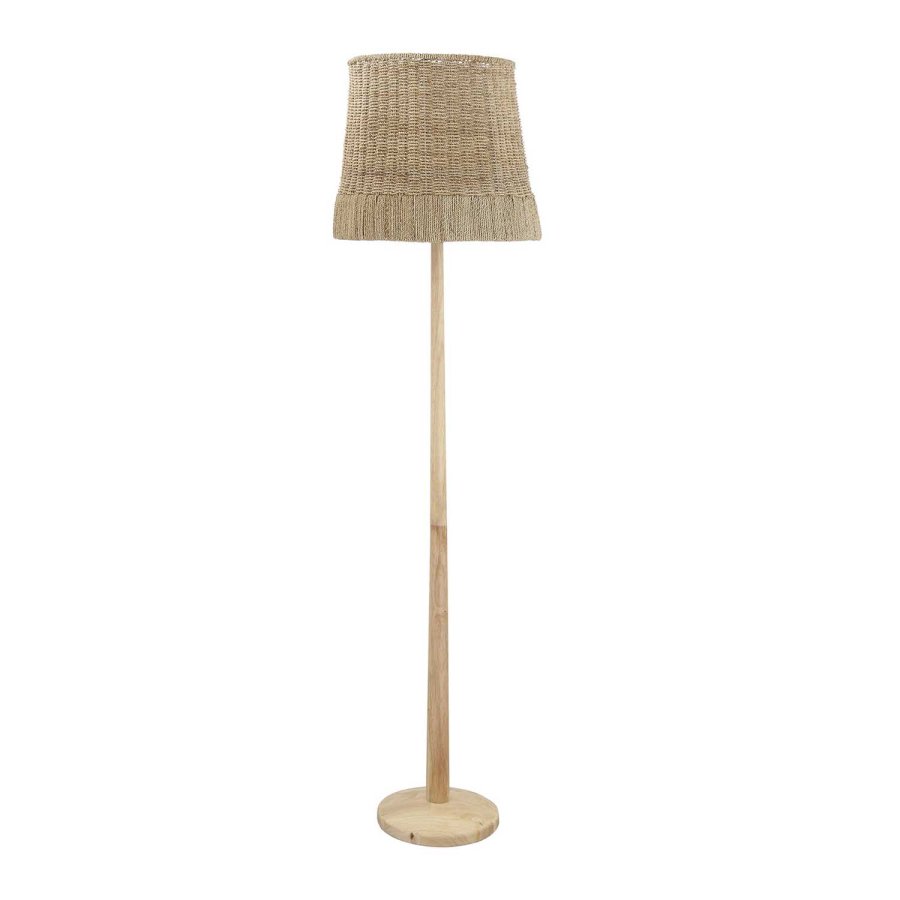 CREATIVE COLLECTION gulvlampe - natur rattan og gummitr