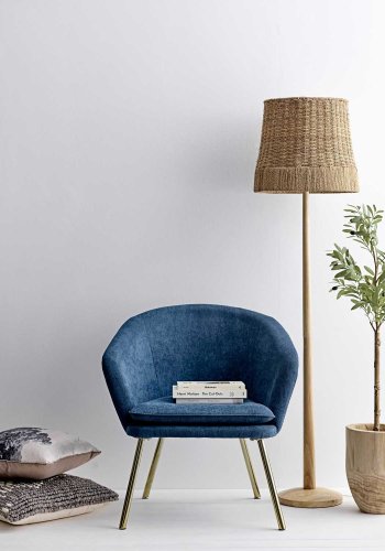 CREATIVE COLLECTION gulvlampe - natur rattan og gummitr