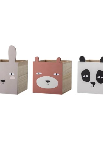 BLOOMINGVILLE MINI bogreol m. 3 skuffer - gr kejsertr 