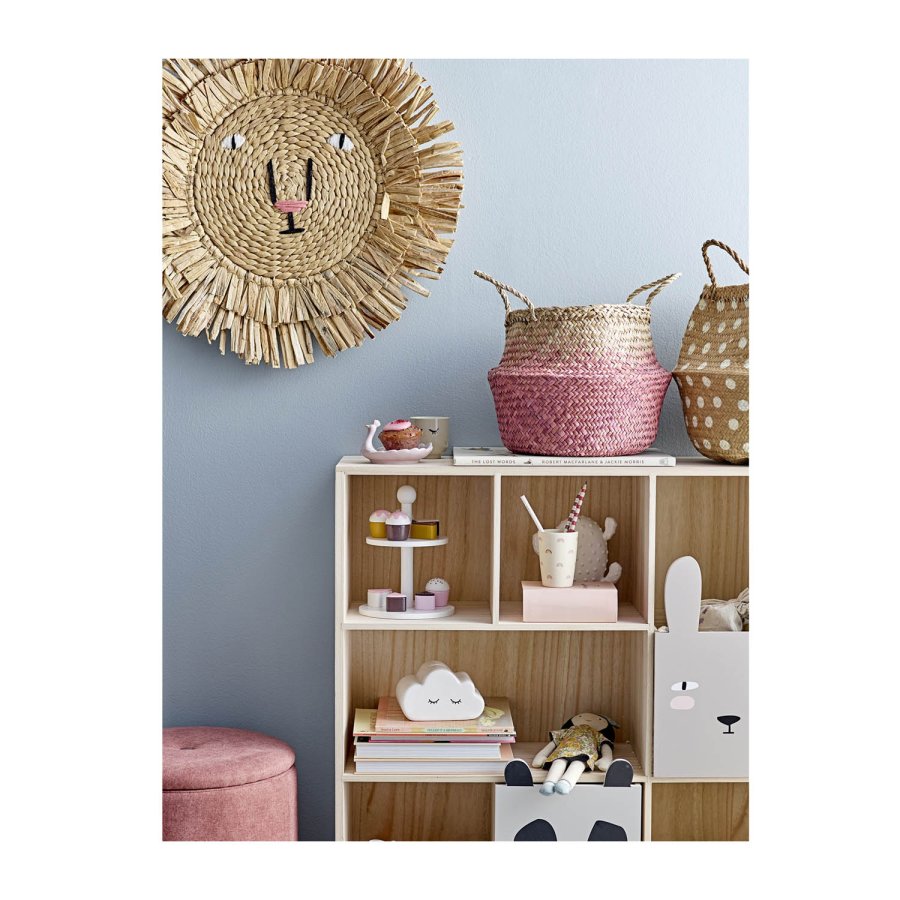 BLOOMINGVILLE MINI bogreol m. 3 skuffer - gr kejsertr 