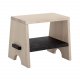 BLOOMINGVILLE MINI rektangulr taburet m. hylde - natur hvidvasket bg 