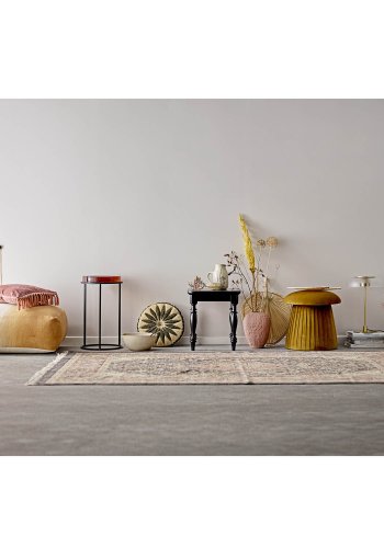 BLOOMINGVILLE rund Roberta puf - brun polyester (44) 