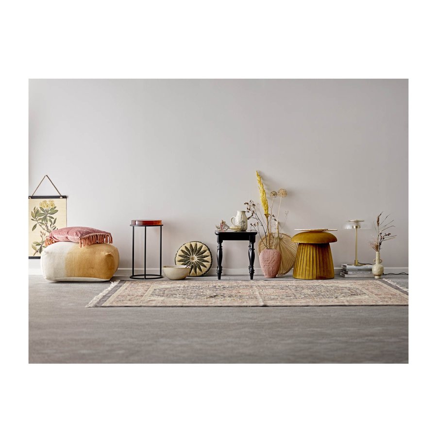 BLOOMINGVILLE rund Roberta puf - brun polyester (44) 