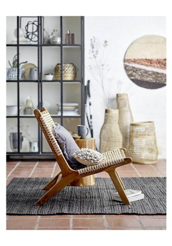 BLOOMINGVILLE Keila loungestol - natur rattan og teaktr 