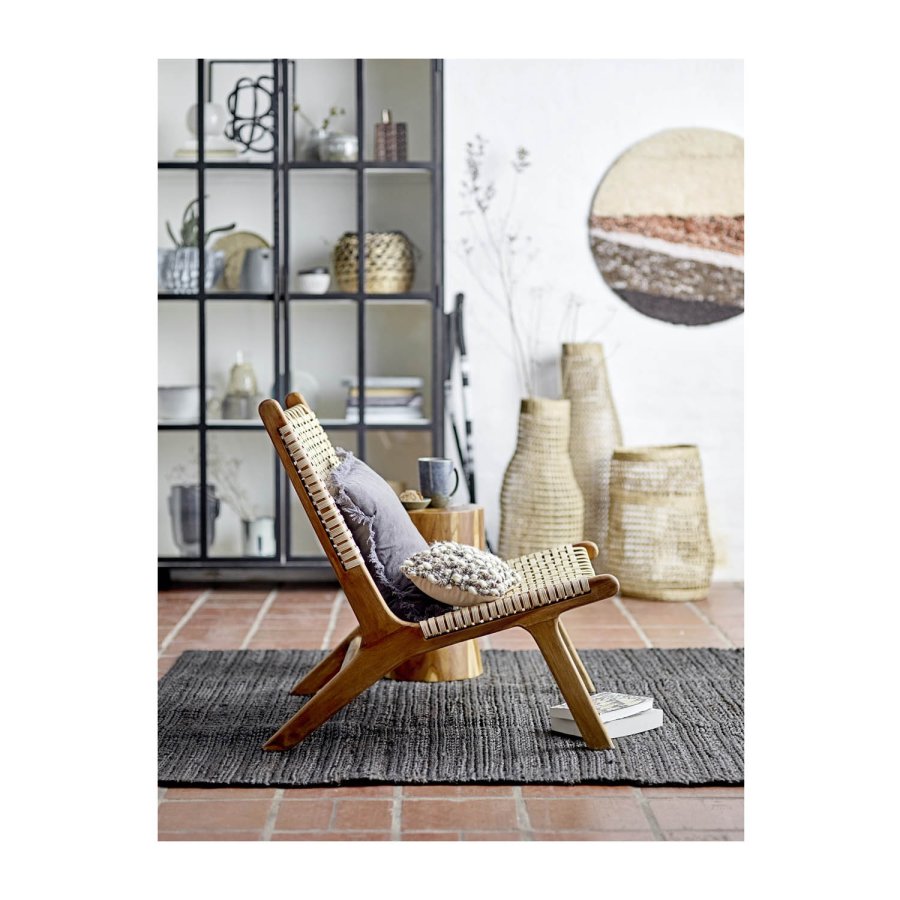 BLOOMINGVILLE Keila loungestol - natur rattan og teaktr 