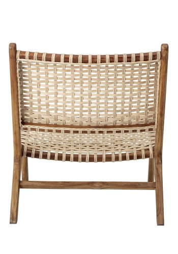BLOOMINGVILLE Keila loungestol - natur rattan og teaktr 