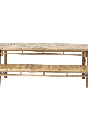 BLOOMINGVILLE rektangulr Sole spisebord - natur bambus (200x100)