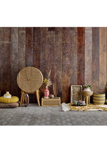 BLOOMINGVILLE Otto skab m. 2 lger og 1 hylde - natur rattan, fyrretr og MDF