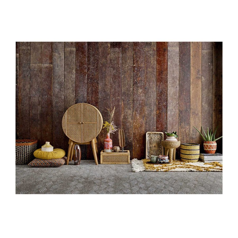 BLOOMINGVILLE Otto skab m. 2 lger og 1 hylde - natur rattan, fyrretr og MDF