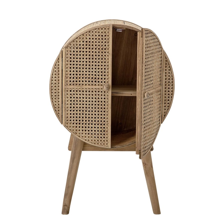 BLOOMINGVILLE Otto skab m. 2 lger og 1 hylde - natur rattan, fyrretr og MDF