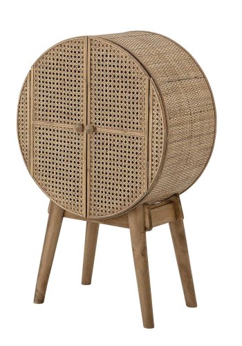 BLOOMINGVILLE Otto skab m. 2 lger og 1 hylde - natur rattan, fyrretr og MDF