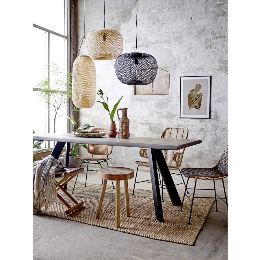 BLOOMINGVILLE Enzov gulvtppe - natur sgrs (245x150)