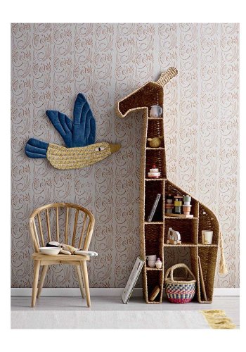 BLOOMINGVILLE MINI bogreol - natur rattan 