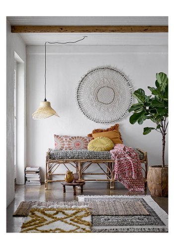 BLOOMINGVILLE rektangulr Pammi bnk - natur sukkerrr (150x73) 