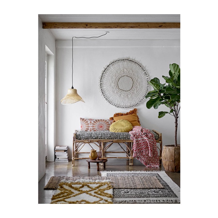 BLOOMINGVILLE rektangulr Pammi bnk - natur sukkerrr (150x73) 