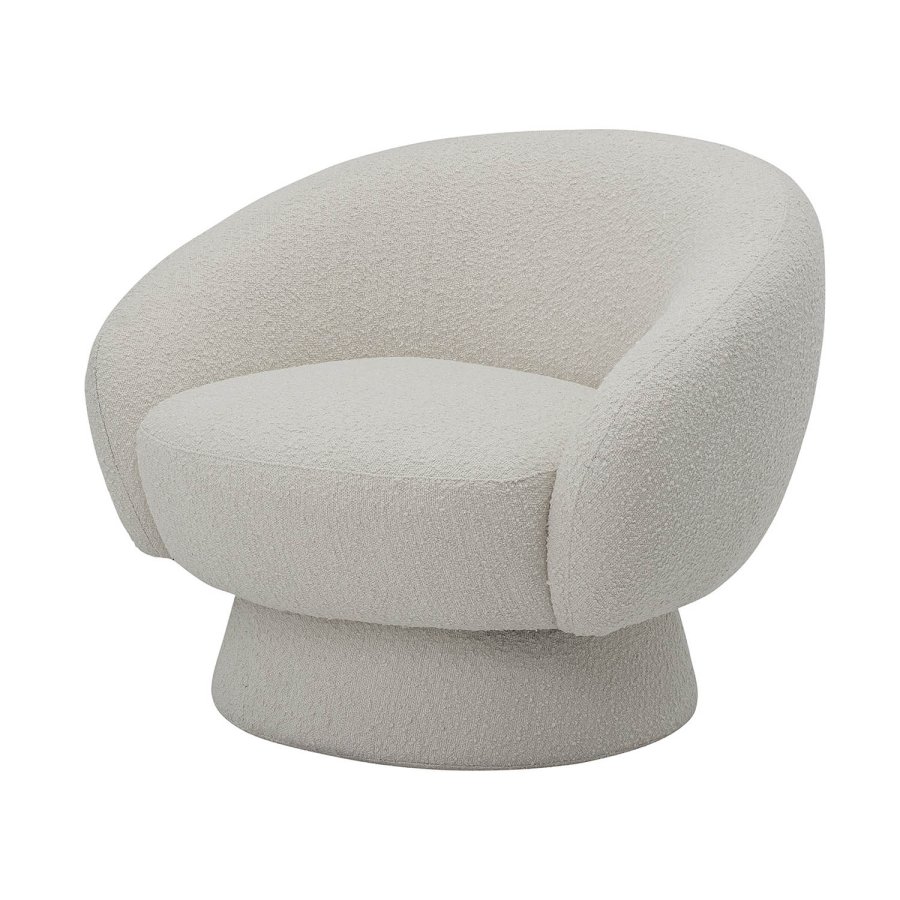 BLOOMINGVILLE Ted loungestol, m. armln - hvid polyester