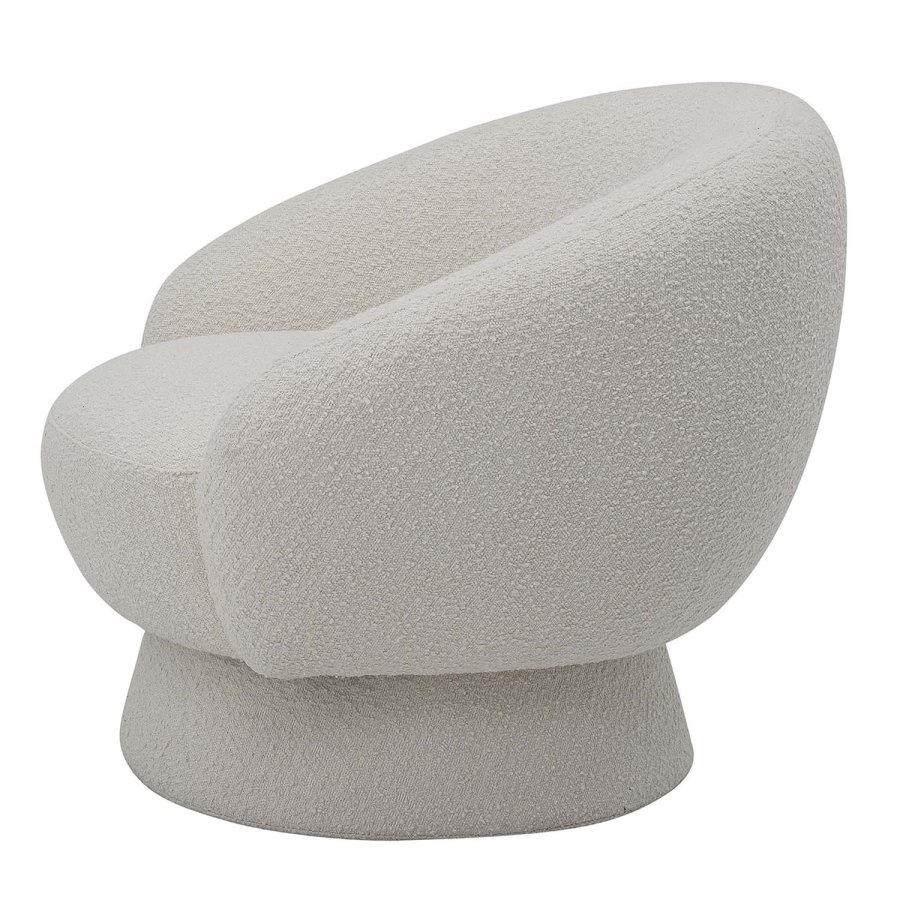 BLOOMINGVILLE Ted loungestol, m. armln - hvid polyester