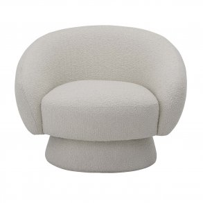 BLOOMINGVILLE Ted loungestol, m. armln - hvid polyester