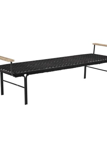 BLOOMINGVILLE Mundo bnk - natur akacietr, sort reb og metal (175x50)