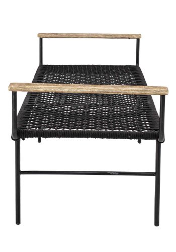 BLOOMINGVILLE Mundo bnk - natur akacietr, sort reb og metal (175x50)