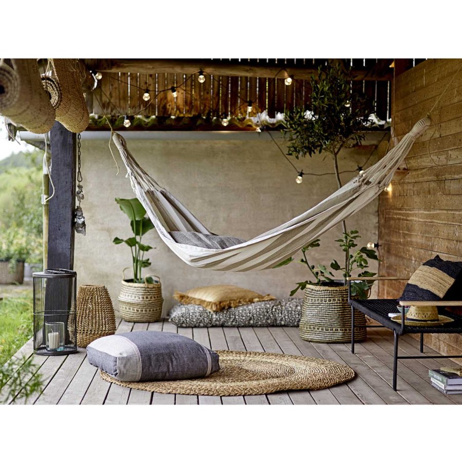 BLOOMINGVILLE Mundo bnk - natur akacietr, sort reb og metal (175x50)