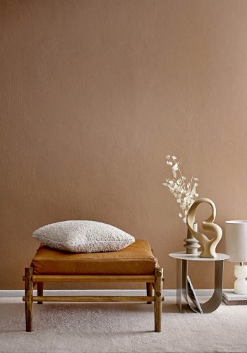 BLOOMINGVILLE Aysia taburet - natur lder og natur mangotr