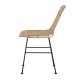 BLOOMINGVILLE Kitty spisebordsstol - natur rattan og jern