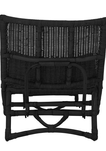 BLOOMINGVILLE Baz loungestol, foldbar - sort rattan