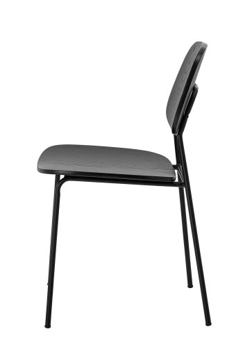 BLOOMINGVILLE Monza spisebordsstol - sort krydsfiner og jern