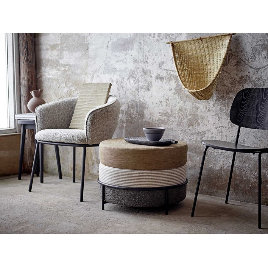 BLOOMINGVILLE Monza spisebordsstol - sort krydsfiner og jern