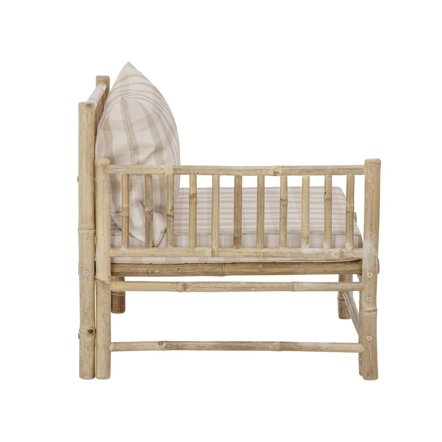 BLOOMINGVILLE Korfu udendrs modul sofa, venstre hjrne - polyester og natur bambus