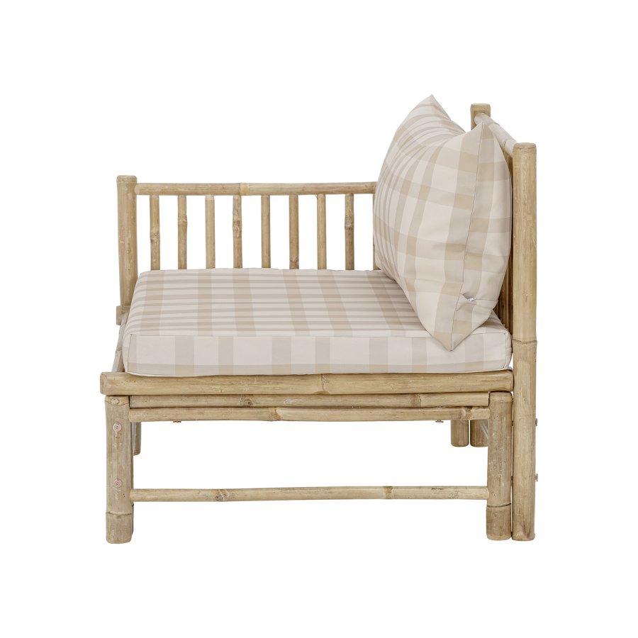 BLOOMINGVILLE Korfu udendrs modul sofa, venstre hjrne - polyester og natur bambus